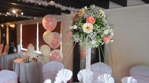 Wedding Day Decoration Vídeo Stock 57763179