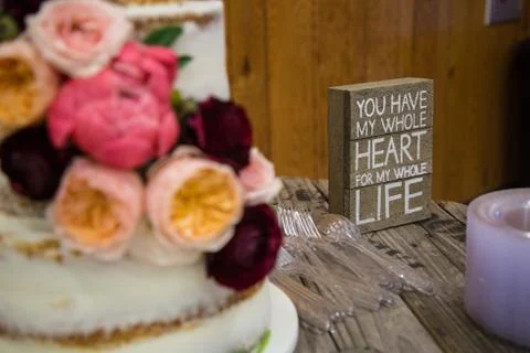 Wedding day decorations Stock Photos