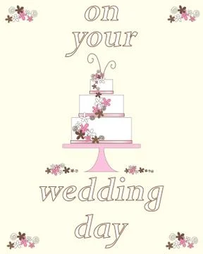 Wedding day Stock Illustration
