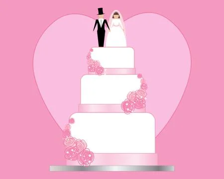 Wedding day Stock Illustration