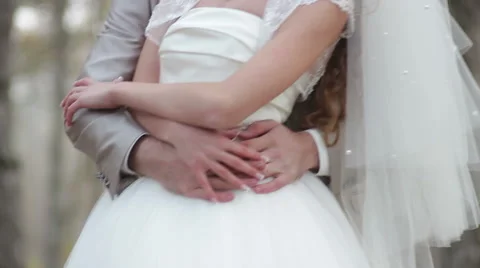 Wedding day of the two happy professional dancers (bride and groom) Video stock 56890968