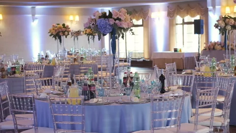Wedding decor. Beautiful decoration for a wedding 스톡 동영상 130650558