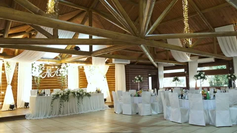 Wedding decor. Beautiful decoration for a wedding 스톡 동영상 130650708