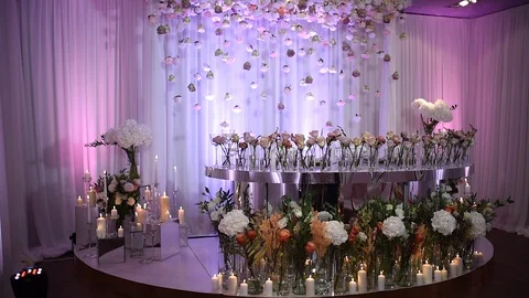Wedding decor. Stock Footage