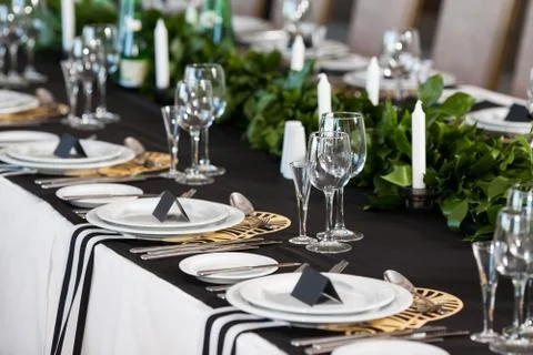 Wedding decor.  interior. Festive Foto stock