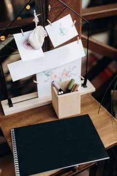 Wedding decor with natural elements Foto stock