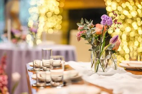 Wedding decor. Wedding decorations. Wedding ceremony Stock-Fotos