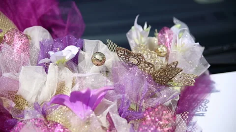 Wedding decoration. Clouse up. Stock Footage 67980612