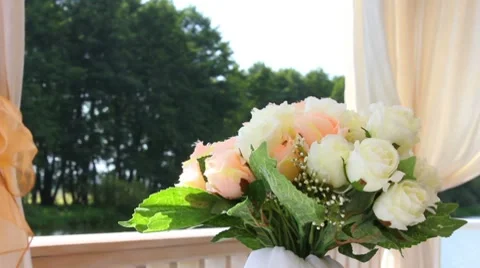 Wedding decoration Stock Footage 8551131