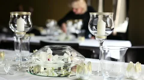 Wedding decoration Stock Footage 24671663