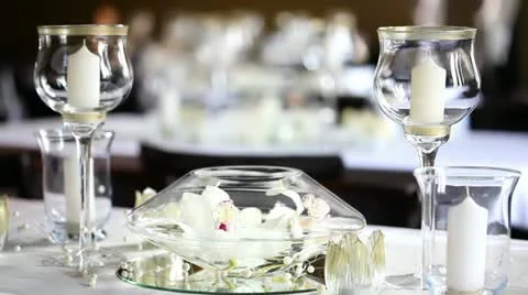 Wedding decoration Stock Footage 24672037