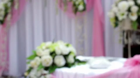 Wedding decoration Stock Footage 28847023