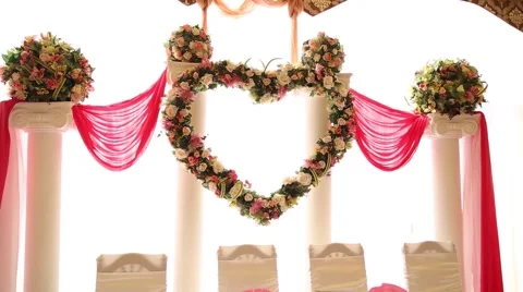 Wedding decoration Stock Footage 45833561