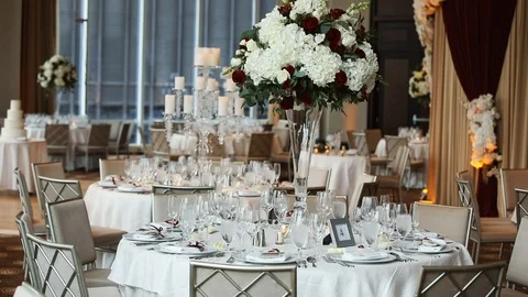 Wedding decoration Stock Footage 108242996