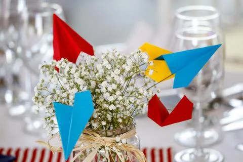 Wedding Decoration Table Set Fotos Stock