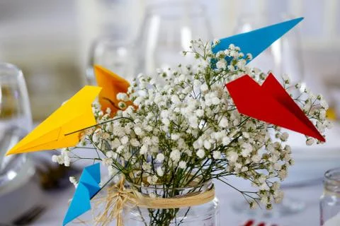 Wedding Decoration Table Set Stock Photos