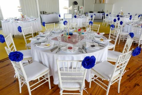 Wedding Decoration Table Set Stock Photos
