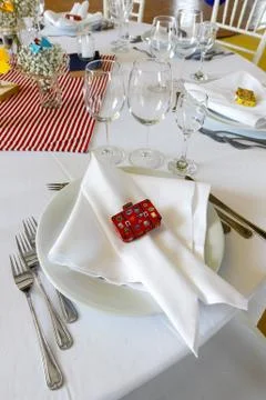 Wedding Decoration Table Set Stock Photos