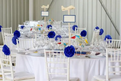 Wedding Decoration Table Set Stock-Fotos