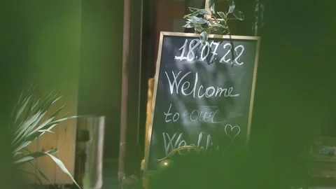 Wedding decorations decorated in the yard 2 Video stock 315417776