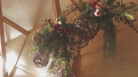 Wedding Decorations Floral decorations 스톡 동영상 233365224