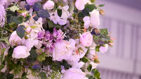 Wedding decorations flowers 36 Stock Footage 315410932
