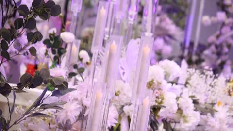 Wedding decorations flowers 38 Video stock 315411023