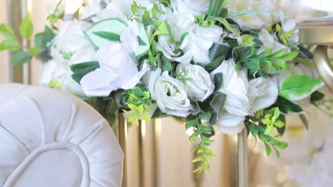 Wedding decorations flowers 46 Stock Footage 315411108