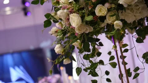 Wedding decorations flowers 51 Stock Footage 315411182