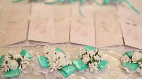 Wedding decorations Stock Footage 47450448