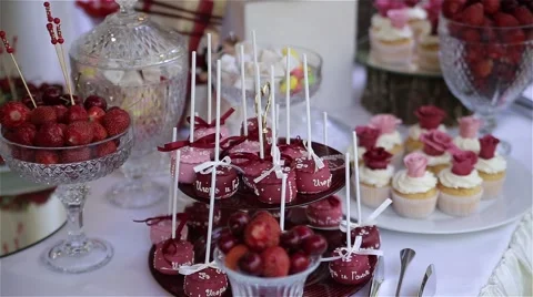 Wedding decorations Stock Footage 54437600