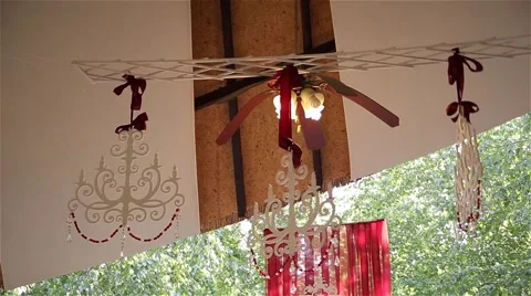 Wedding decorations Stock Footage 54437604