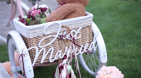 Wedding decorations Stock Footage 54437619