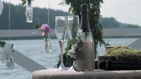 Wedding decorations Stock Footage 153709996