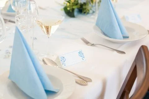 Wedding decorations name tag Stock Photos