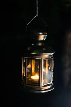 Wedding decorations at night Stock Photos