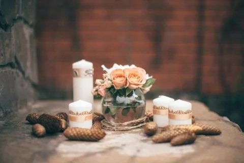 Wedding decorations. Stock Photos