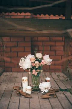 Wedding decorations. Stock Photos