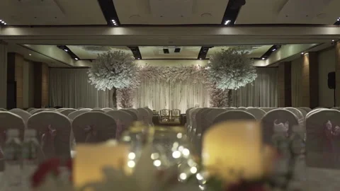 Wedding Decorations Shot Stock Footage 137567846