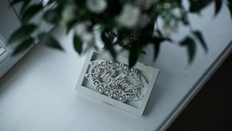 Wedding decorative box for wedding rings 動画素材 114022614