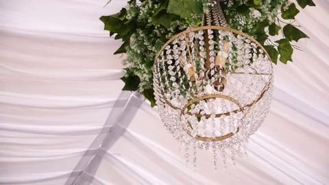 Wedding decorative lights Video stock 205115733