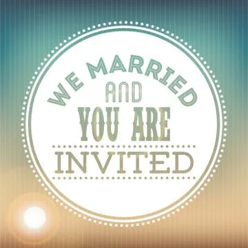 Wedding design over pattern background vector illustration Stock Illustration
