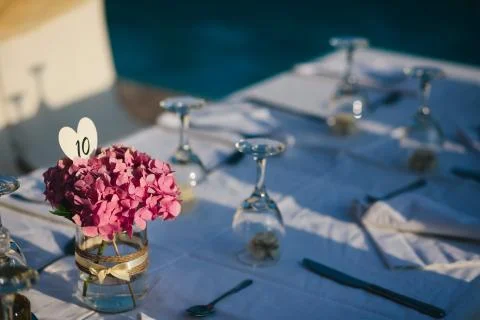 Wedding details and decorations Stock Photos