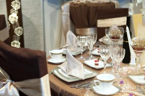 Wedding dinner Foto stock