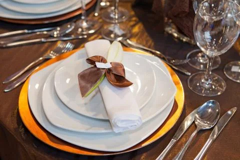 Wedding dinner Stock Photos