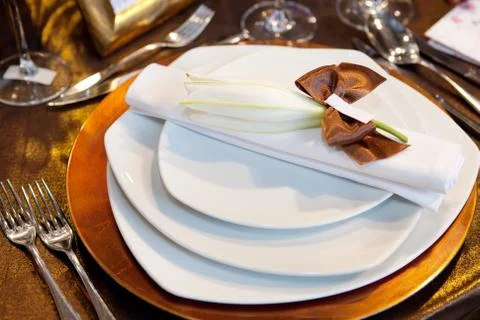 Wedding dinner Stock Photos