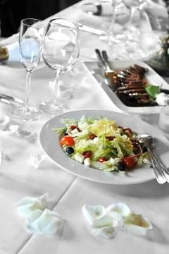 Wedding dinner Stock Photos