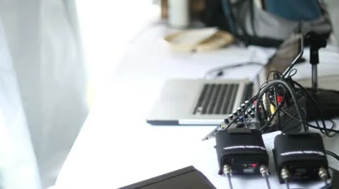 Wedding DJ setup Stock Footage 10723827