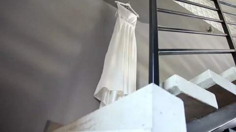 Wedding Dress On The Chandelier 库存影片 59663258