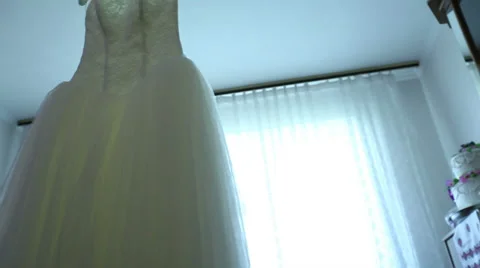 Wedding dress Stock Footage 32476243